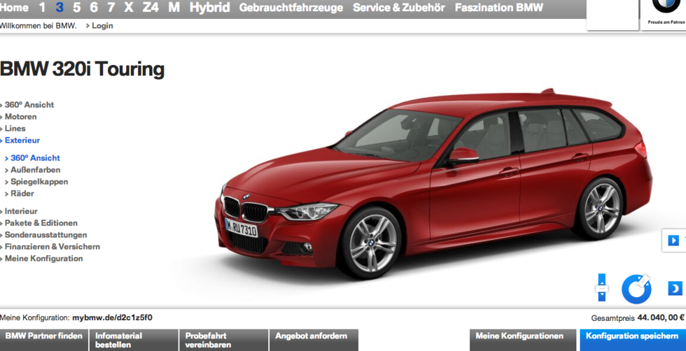 Bygg din bil hos BMW – nu mycket snyggare