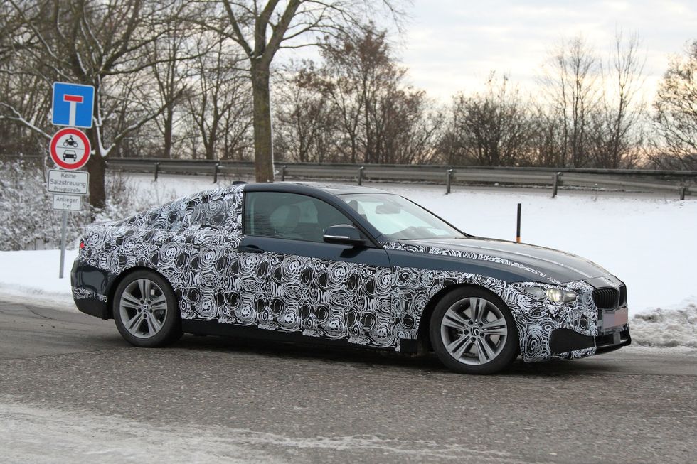 Småkamouflerad BMW 4-Serie siktad!