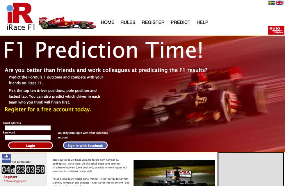 Nu kör vi igång årets iRace!