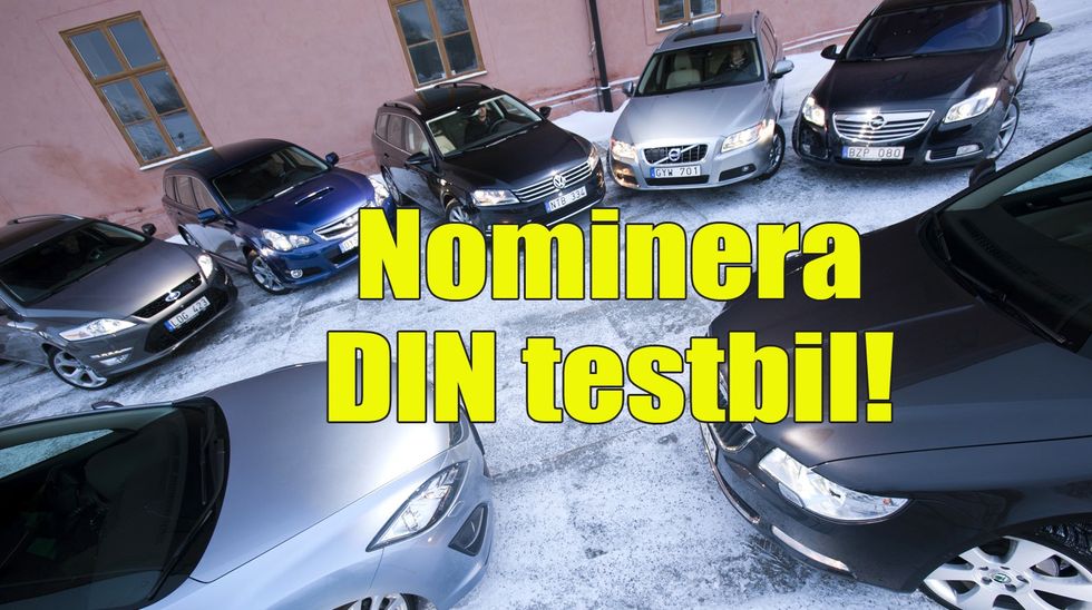 Vilken bil är bäst? Nominera din testbil!