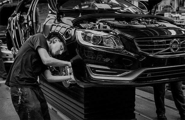 Här byggs de nya Volvo-bilarna!