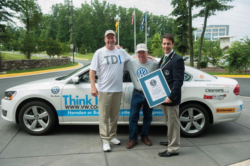 VW Passat TDI slog snålt rekord i USA