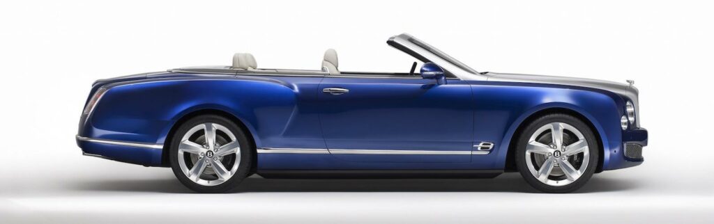 Bentley Grand Convertible är faktiskt kortare än fyradörrars Mulsanne, men det rör sig ändå om en imponerande pjäs. Nu återstår det att se om den sätts i produktion.