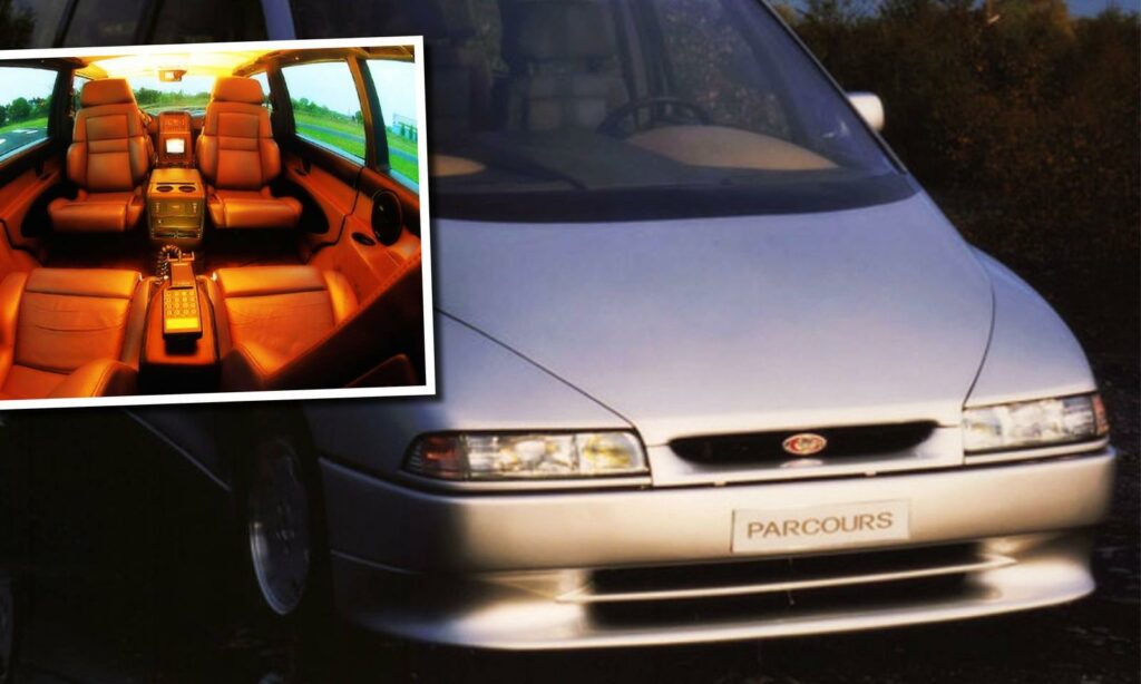 En omslag med en bil och en person (AI text)