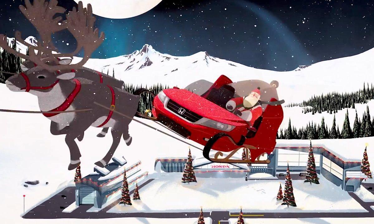 En åkdon åt jultomten med renar och åkdon (AI text)