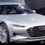 Audi A8-konceptbilen på Detroit Auto Show (AI text)
