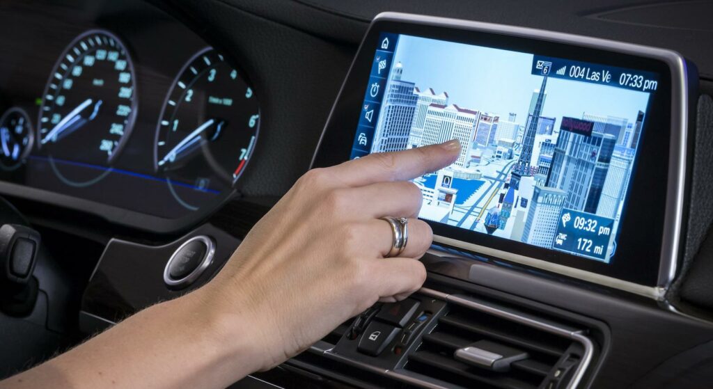 BMW har redan visat upp nästa generation iDrive där kontrollvredet kompletteras med en pekskärm. Men på längre sikt ska kontrollvredet försvinna helt.