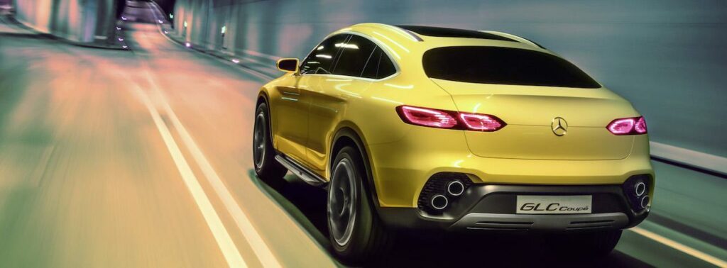 Konceptbilen Mercedes GLC Coupé ser nästan helt produktionsklar ut och det dröjer förmodligen inte alltför länge innan den börjar säljas. Enligt Autocar blir det 2016 eller 2017.