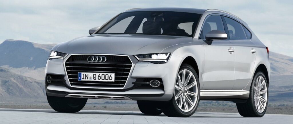 Så här skulle nya Audi Q6 kunna se ut när den lanseras 2018. Illustration: Schulte Design