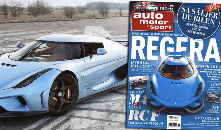 En blå sportbil på en racerbana (AI text)