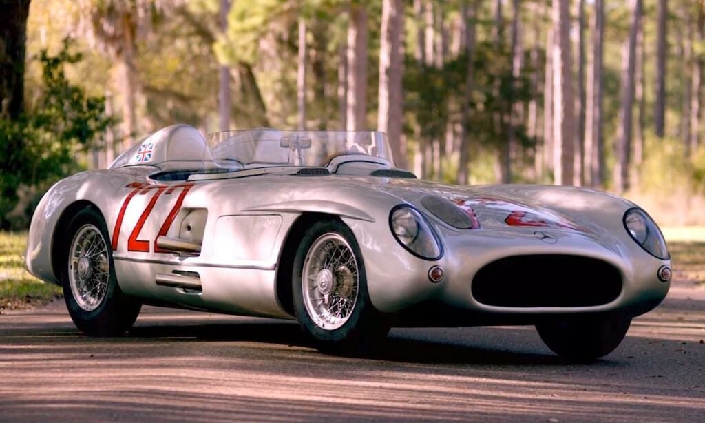 En klassisk Mercedes-Benz SL (AI text)