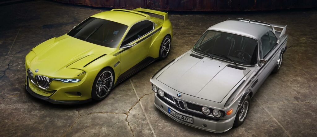 21-tumsfälgar och laserstrålkastare är bara några av punkterna där den nya hyllningen till BMW 3,0 CSL skiljer sig från originalet. Men det finns ju likheter också.