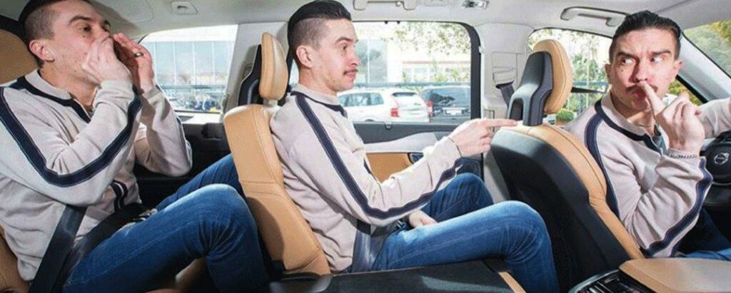 Vår reporter Joakim Dyredand sitter bakom sig själv, i bokstavlig mening, i nya XC90. Men under stolarna göms ett fel som nu ska åtgärdas.