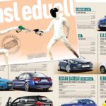 En tidningstäckt med en bil och en person (AI text)