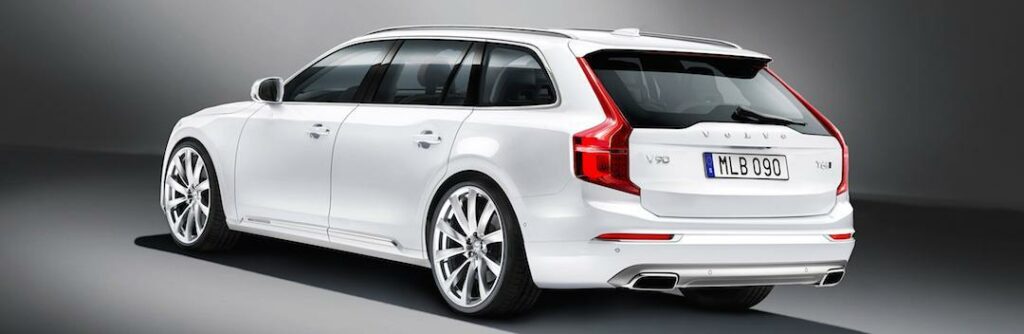 Volvo S90 och V90 (bilden ovan) står först på tur. Illustration: Radovan Varicak/Motor Forecast