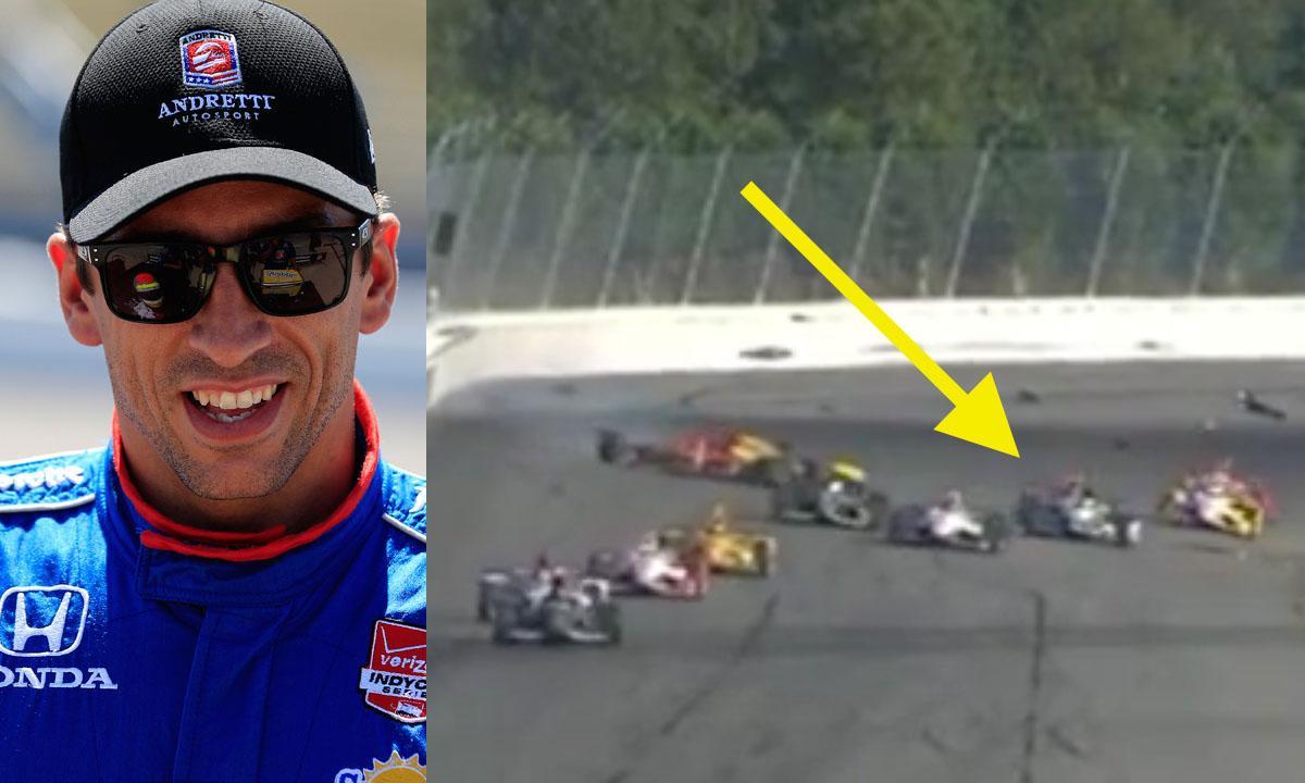 Personen är en racerförare i NASCAR IndyCar-serien. (AI text)