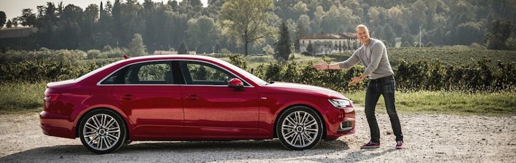 Erik Trulsson har varit utanför Venedig i Italien för att provköra nya Audi A4. En trevlig bekantskap.