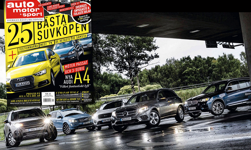 En omslag med en bil i bakgrunden (AI text)