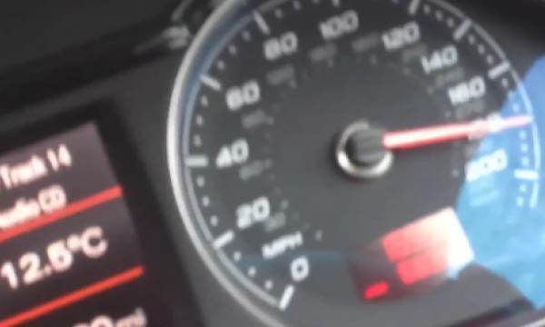 En bil med en hastighetsmätare. (AI text)