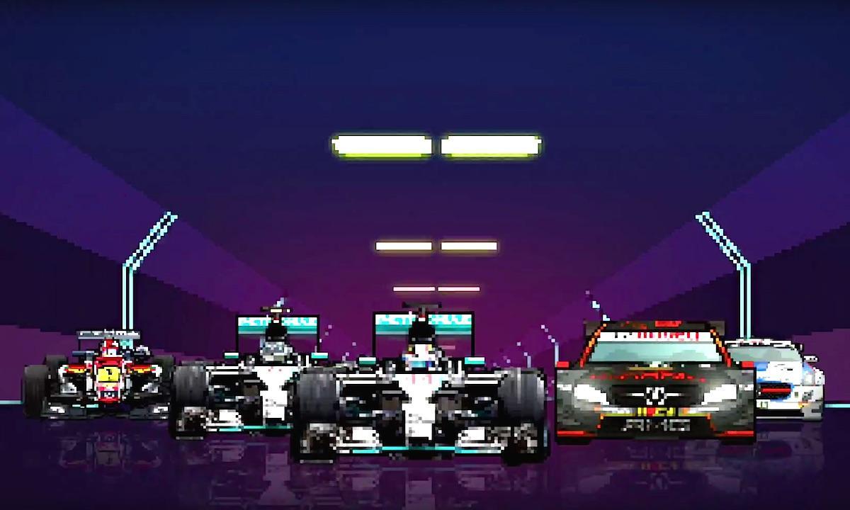 En grupp racebilar i en tunnel (AI text)