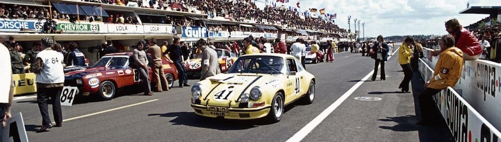 Så här såg det ut på Le Mans 1972 när vår "hjälte" var i sitt livs form och vann sin klass i 24-timmarsloppet.