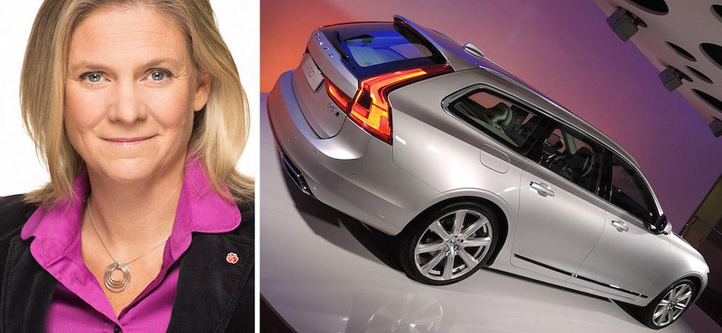 När finansminister Magdalena Andersson presenterade vårbudgeten nämnde hon Volvo som ett positivt exempel.