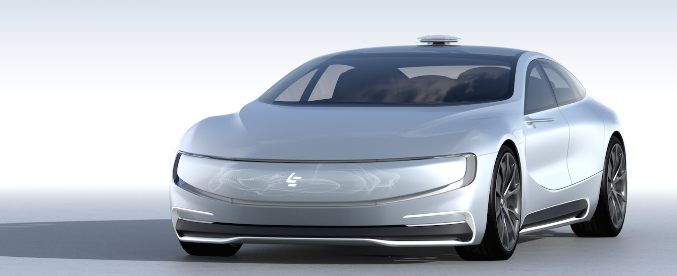 En framtida bil med futuristisk design (AI text)