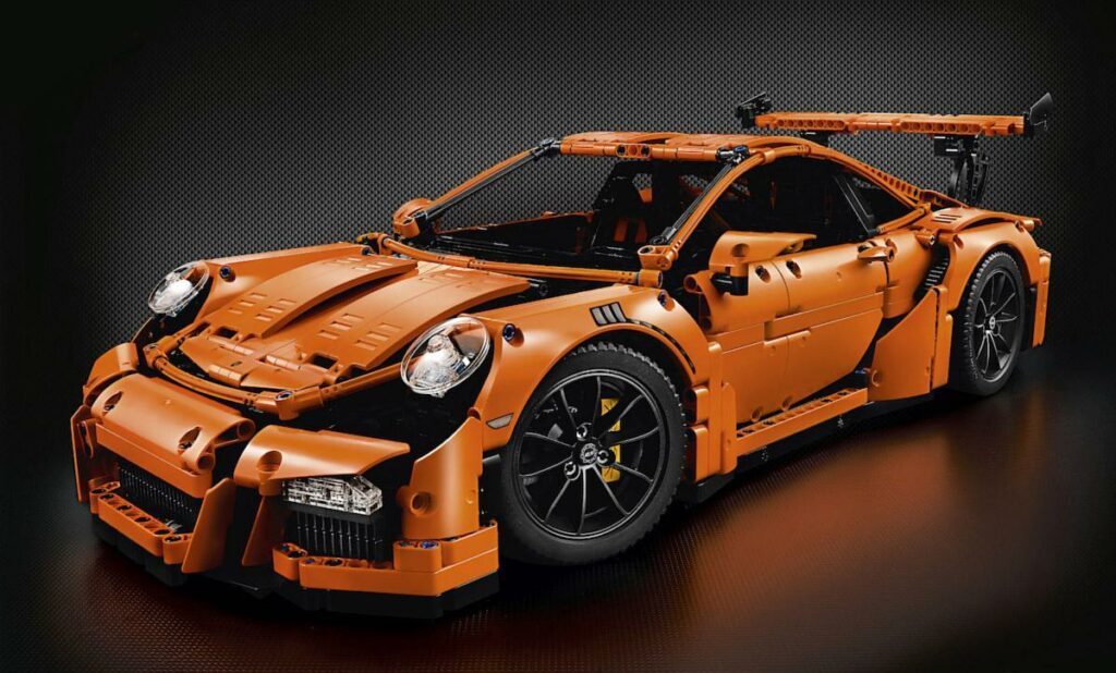 Porsche 911 GT3 RS är en LEGO-modell. (AI text)