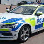 Volvo V90 på besök hos Special Vehicles för en verifiering. Foto: Robin Leiding Lövkvist/Nilsson Special Vehicles