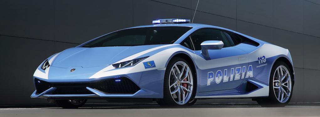 Häromåret skänkte Lamborghini en Huracán LP 610-4, god för 325 km/h, till den italienska polisen. Några sådana bilar lär vi inte få se i den svenska polisens fordonspark.