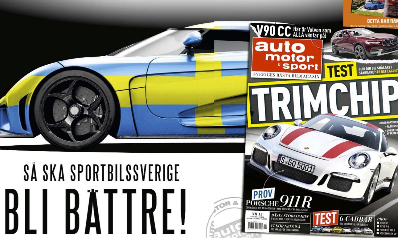 En tidningstäckt med en bil och en person (AI text)