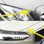 Volvo V40:s framsida jämfört med Volvo V60:s framsida (AI text)