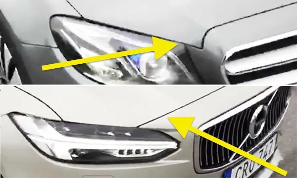 Volvo V40:s framsida jämfört med Volvo V60:s framsida (AI text)
