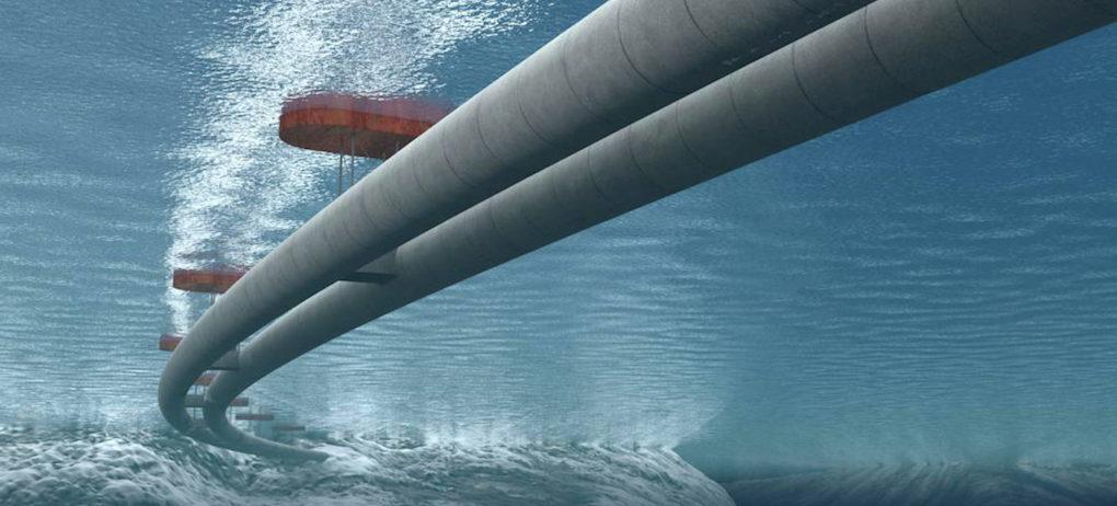 En man kör en bil genom havet. (AI text)