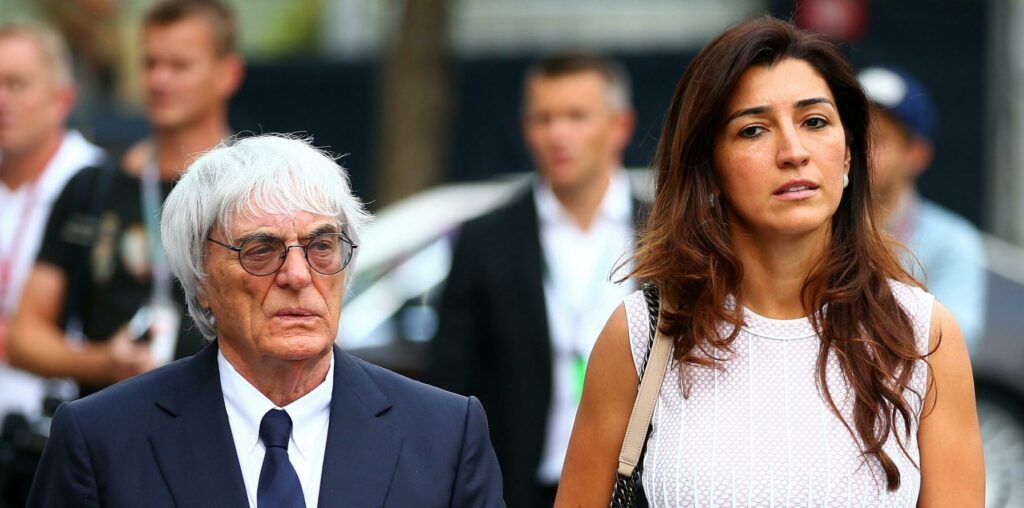 Den 85-årige Formel 1-mogulen Bernie Ecclestone gifte sig för fyra år sedan med den 47 år yngre Fabiana Flosi. FOTO: Mark Thompson/Getty Images