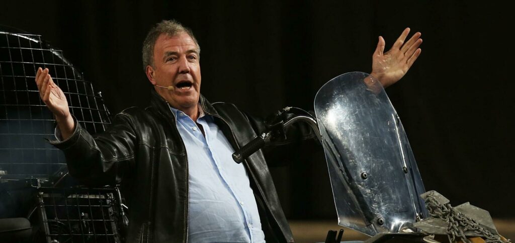 Jeremy Clarkson, här under liveshow i Perth, har listat sina tio favoritbilar från senaste året. FOTO: Matt Jelonek/Getty Images