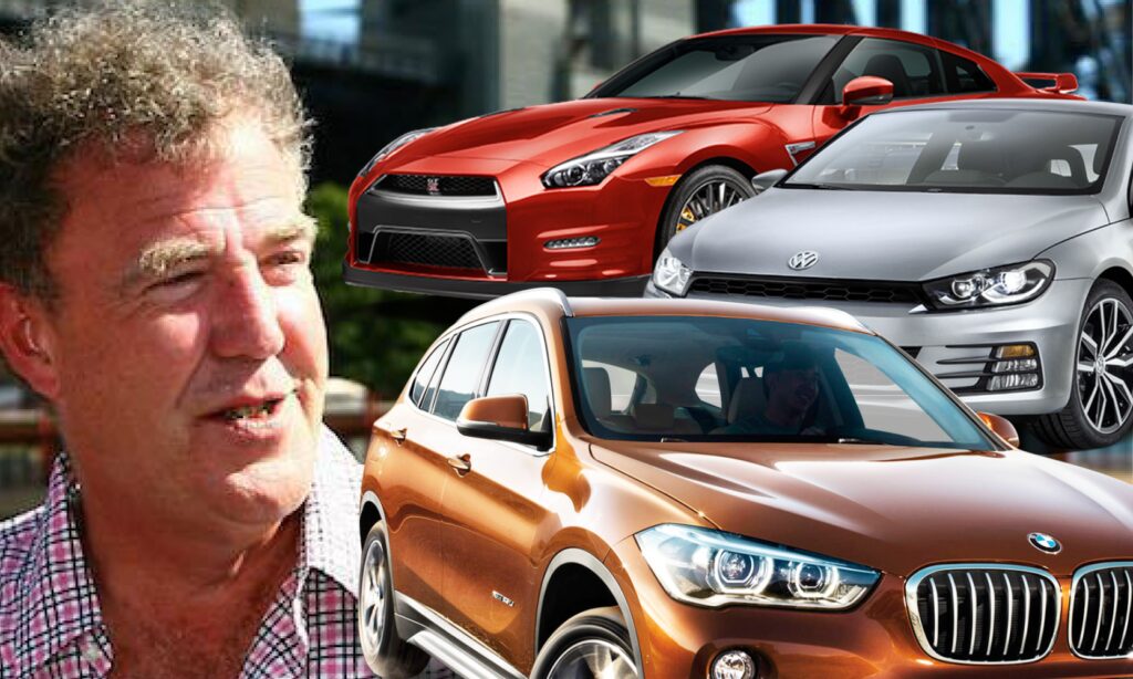 En man står bredvid en bil. (AI text)