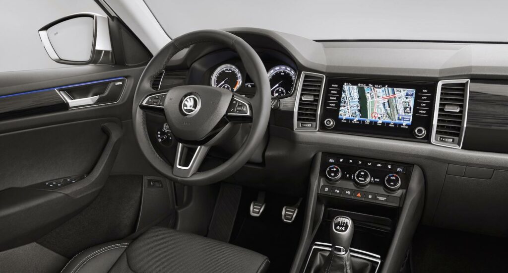 Inredningen i en Volkswagen Tiguan (AI text)