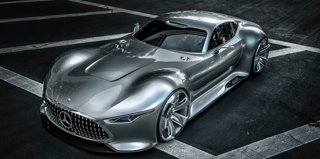 AMG Vision Gran Turismo fanns bara i TV-spelet med samma namn. Nu kan formerna dyka upp i en hyperbil från Mercedes.