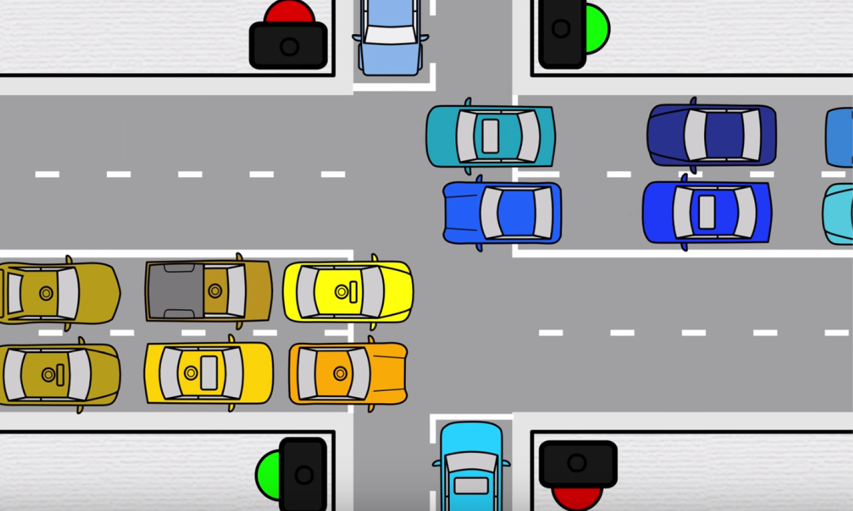 En bil står parkerad i en parkeringsplats. (AI text)