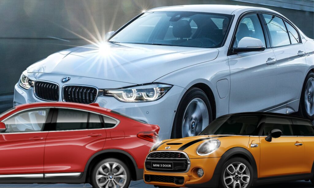 En grupp bilar i en parkeringsplats (AI text)