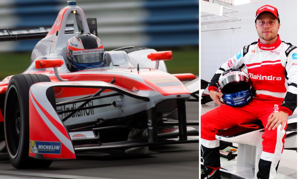 Personer poserar tillsammans med sina bilar. (AI text)