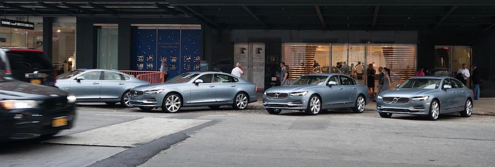 Volvo visade upp nya S90 i en "pop up store" på Manhattans Meatpacking District, New York, i somras.