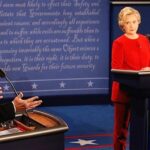 Donald Trumps och Hillary Clintons första TV-duell handlade till viss del om jobben, och Ford hamnade i skottgluggen. Foto: Pool/Getty Images.