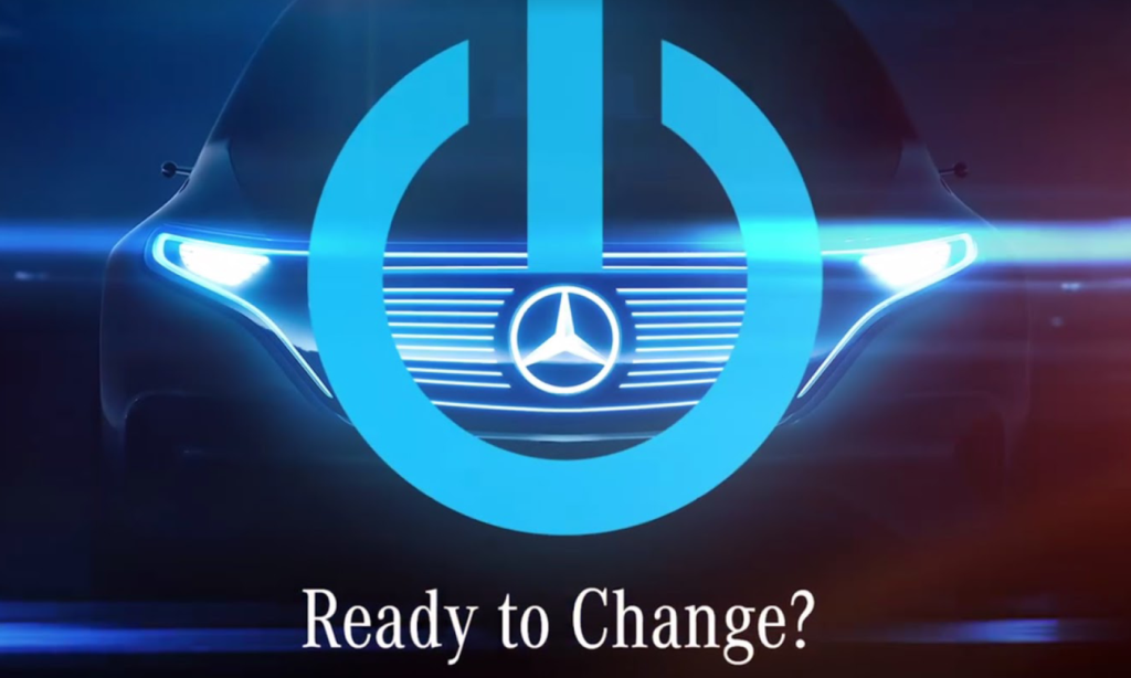 Mercedes-Benz C-klass-reklam (AI text)