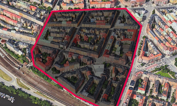 En stadsplan som visar platsen för ett föreslaget utvecklingsområde. (AI text)