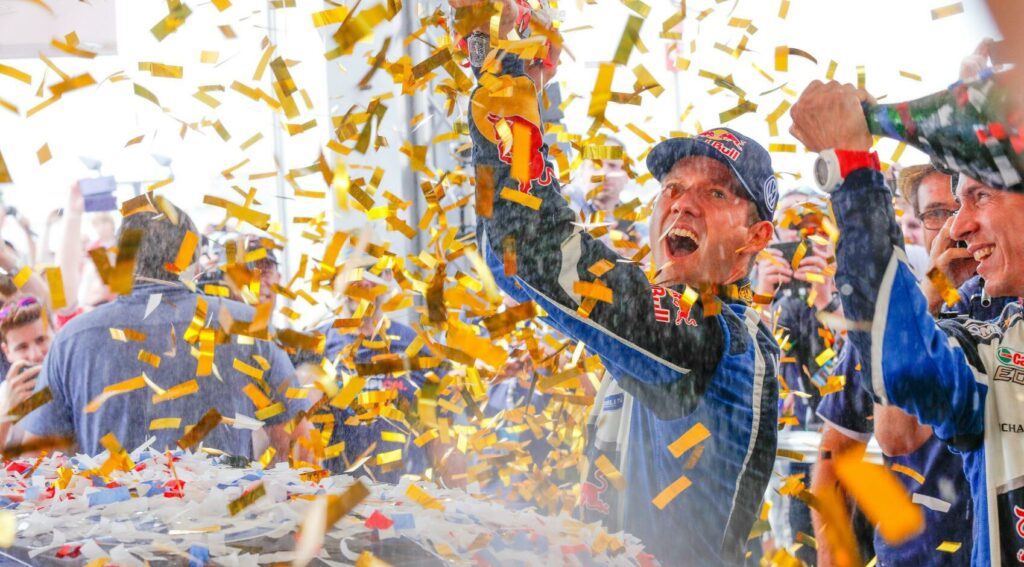 Den franska sviten fortsätter: Sébastien Ogier tog hem spanska VM-rallyt och även årets VM-titel. FOTO: McKlein/LAT