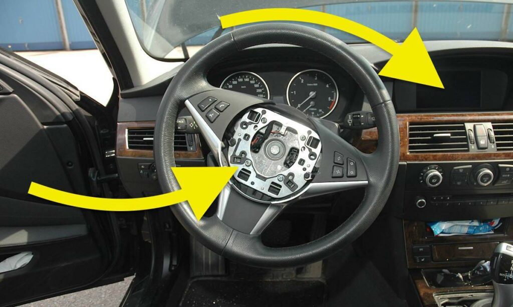 En bil med ett stävarspak och ett stävarspak. (AI text)