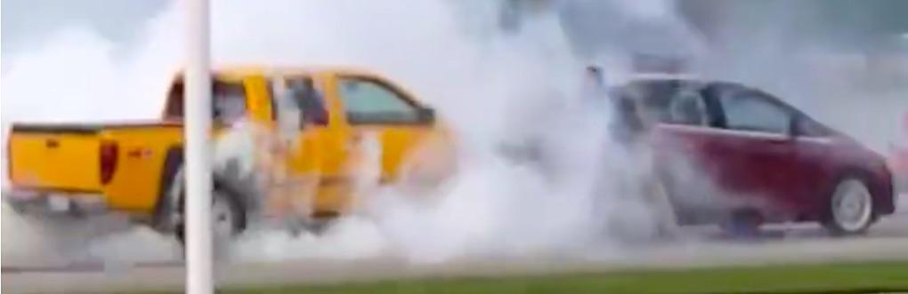 Den häftiga burnouten kommer inte från en gasglad, yngre person utan har en helt annan förklaring.