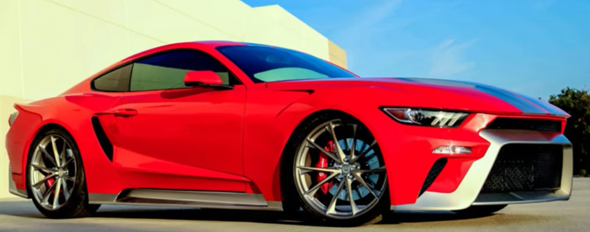 Hälften Ford Mustang och hälften Ford GT. En lyckad mashup? Alla bilder: Zero to 60 designs